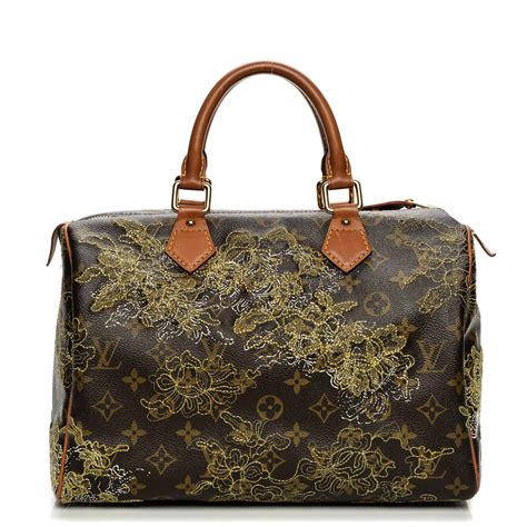 louis vuitton monogram dentelle speedy 30 handbag